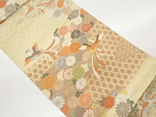 JAPANESE FUKURO OBI / WOVEN MESH PATTERN